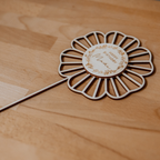 Geburtstagsblume, die nicht verwelkt - langlebiger Blumenschmuck / Cake Topper