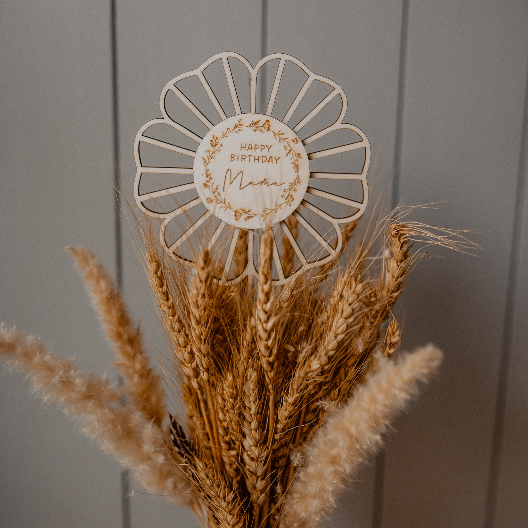 Geburtstagsblume, die nicht verwelkt - langlebiger Blumenschmuck / Cake Topper