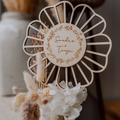 Holzblume, die nicht verwelkt - langlebiger Blumenschmuck / Cake Topper