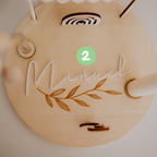 Holzkranz "Geburtstag" mit Acryl-Name