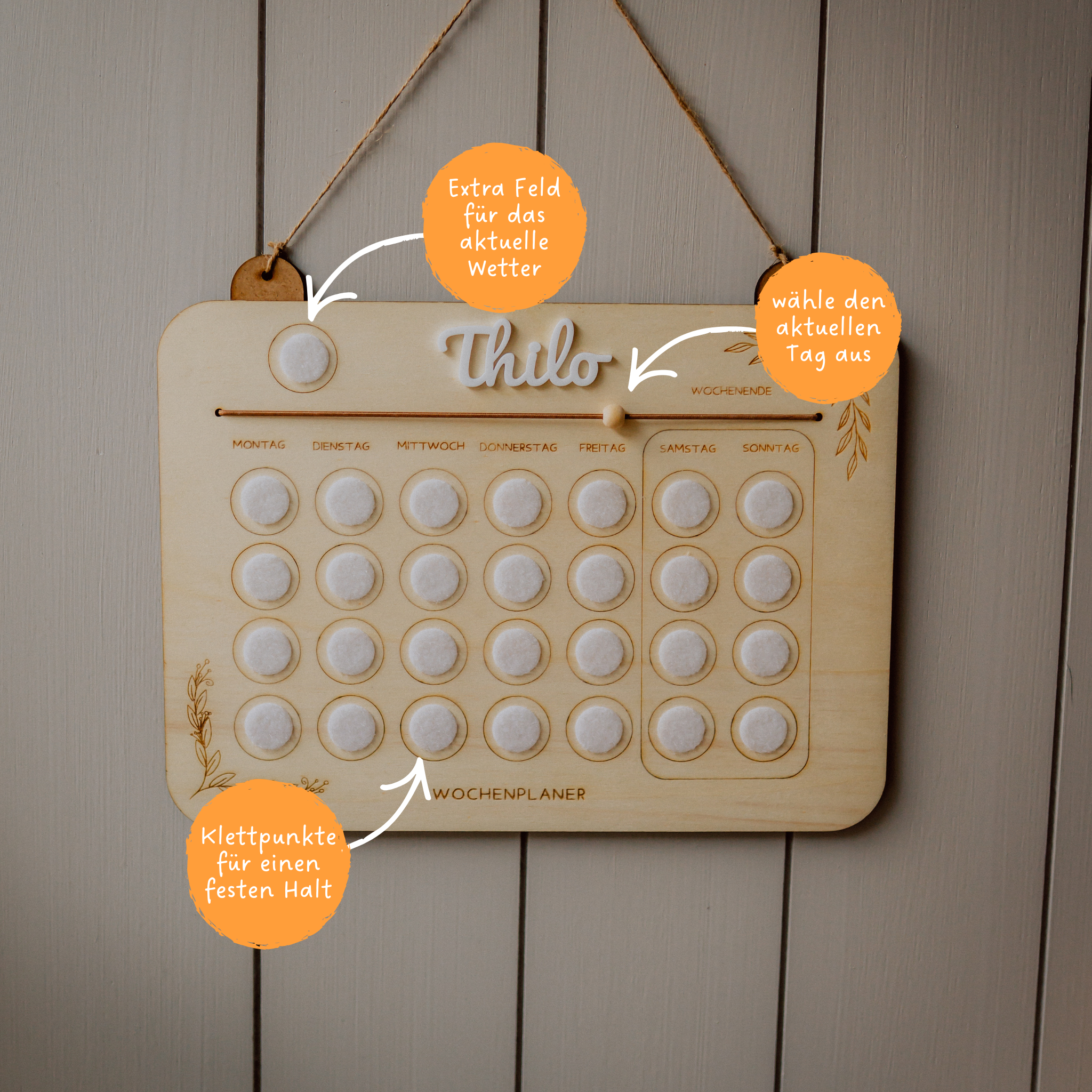 Wochenplaner für Kindergarten- & Schulkinder