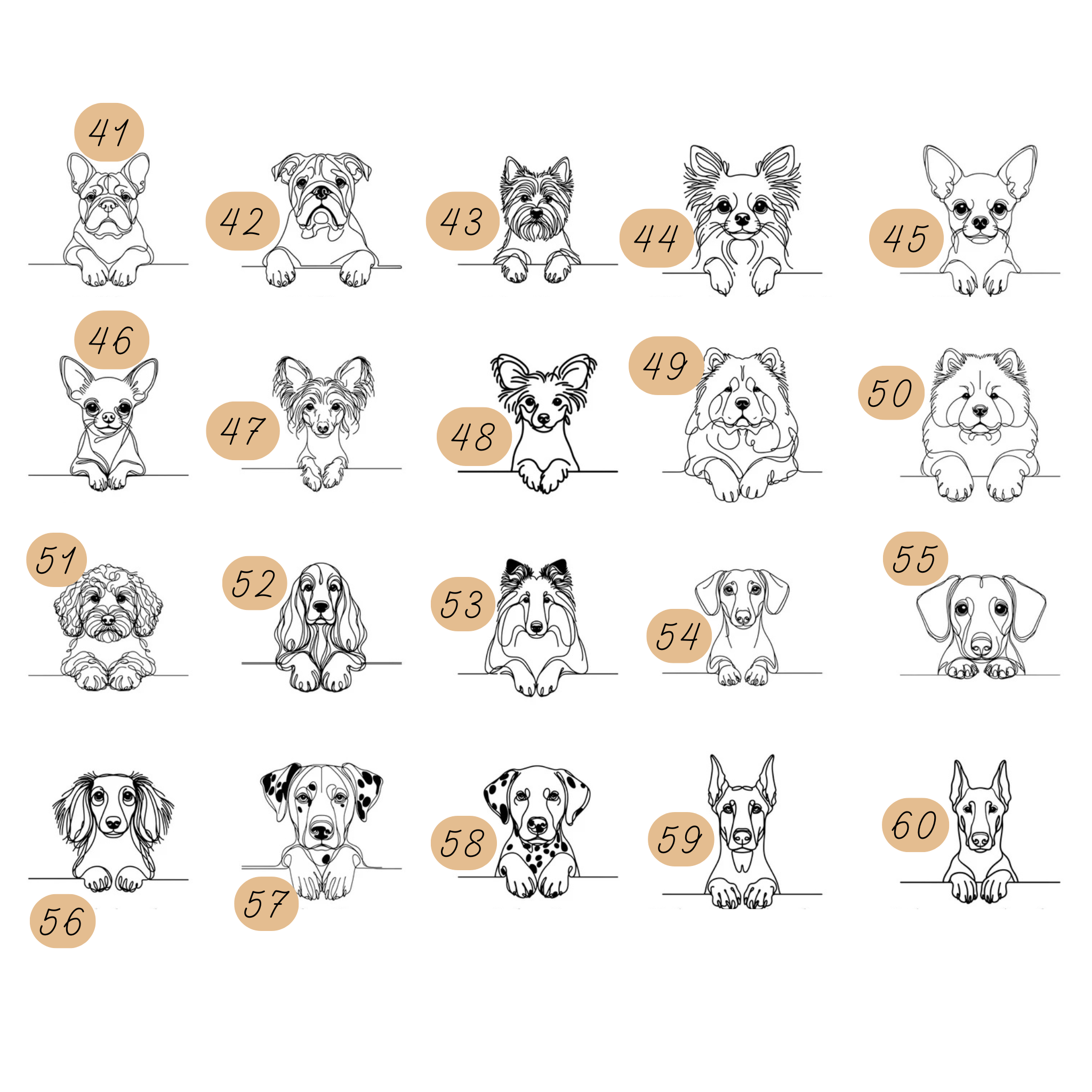 Personalisiertes Hundebild aus Holz im Acryl-Rahmen (rechteckig)