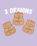 Personalisierter Rucksack aus Holz als Geldgeschenk – "Einschulung & Kindergarten"