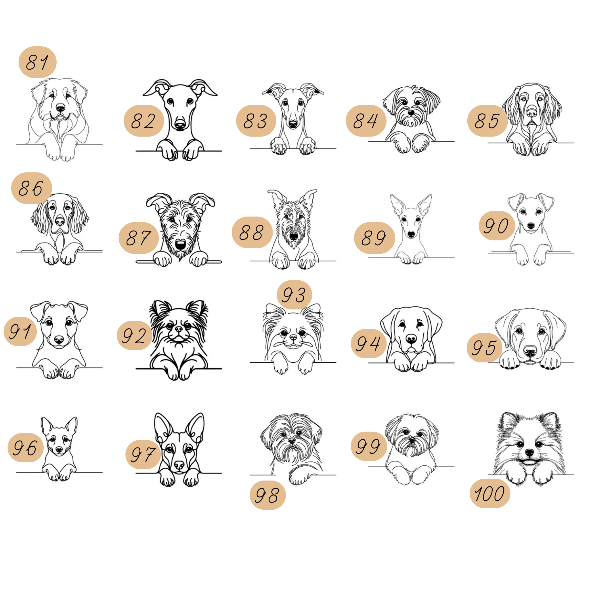 Personalisiertes Hundebild aus Holz im Acryl-Rahmen (rechteckig)