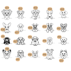 Personalisiertes Hundebild aus Holz im Acryl-Rahmen (rechteckig)