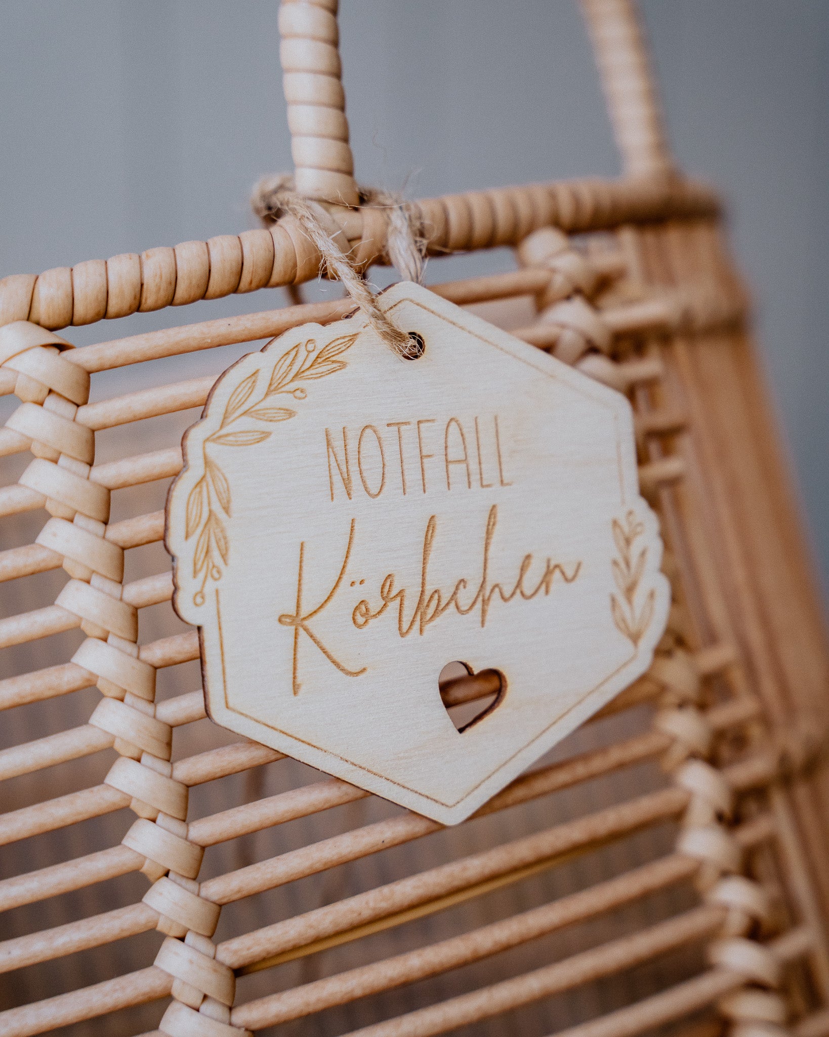 Notfall Körbchen - Holz