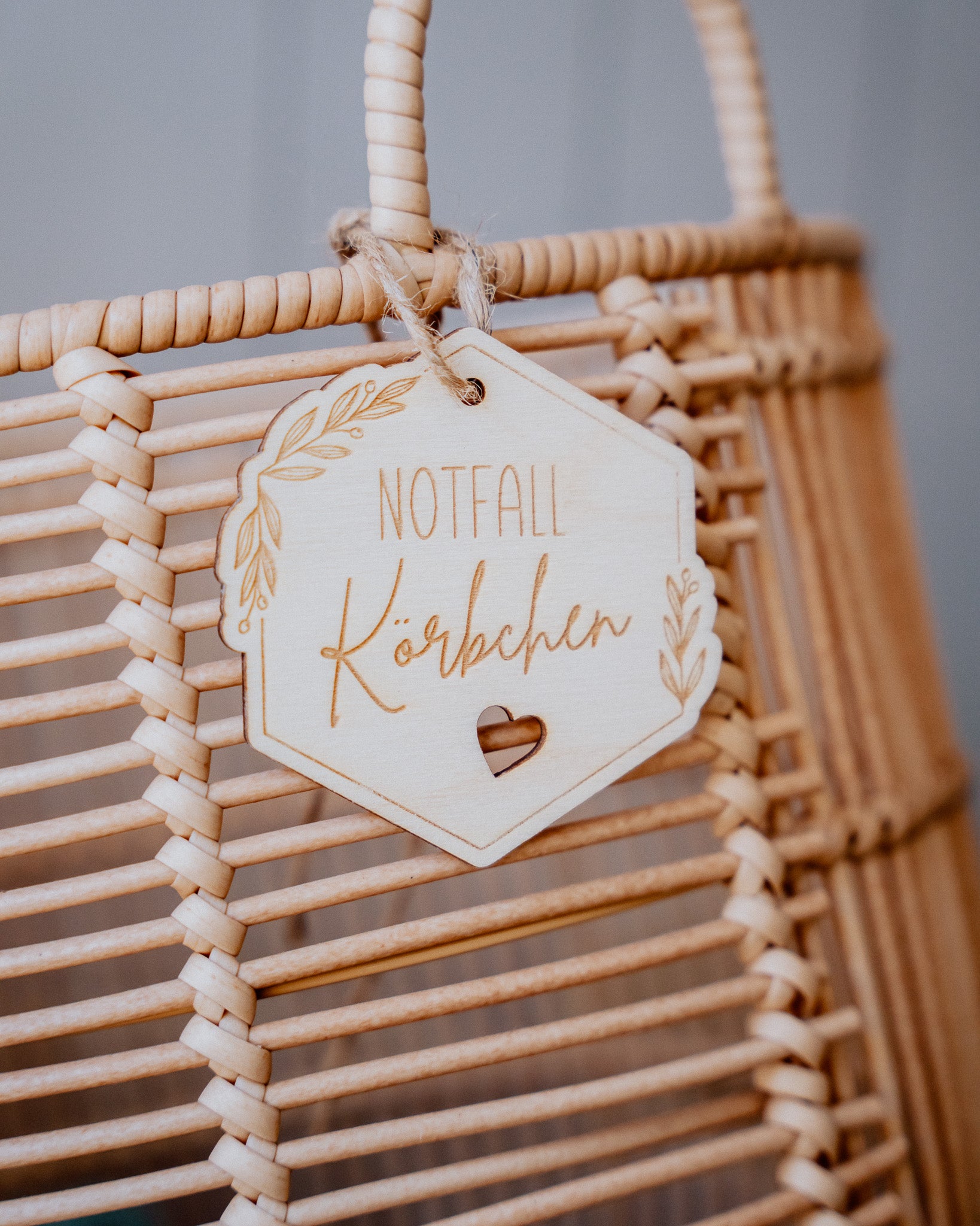 Notfall Körbchen - Holz