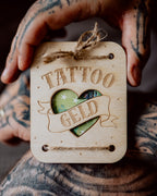 Geldgeschenk-Karte - "Tattoo" aus Holz