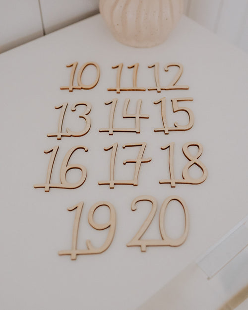 "Zahlen 10-20" Erweiterung für alle Holzkränze
