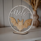 Personalisiertes Namensschild - Fledermaus