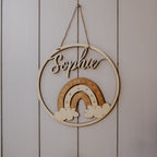 Personalisiertes Namensschild - Regenbogen