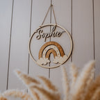 Personalisiertes Namensschild - Regenbogen
