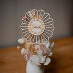 Holzblume, die nicht verwelkt - Cake Topper