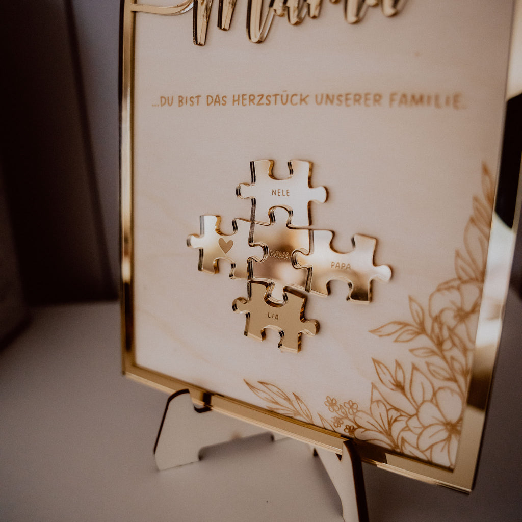 Du bist unser Mittelpunkt - Puzzle Dekoration