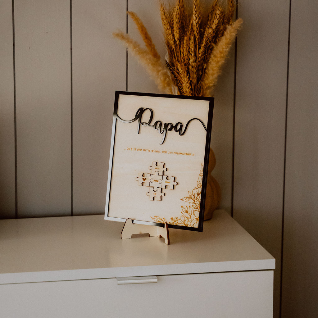 Du bist unser Mittelpunkt - Puzzle Dekoration