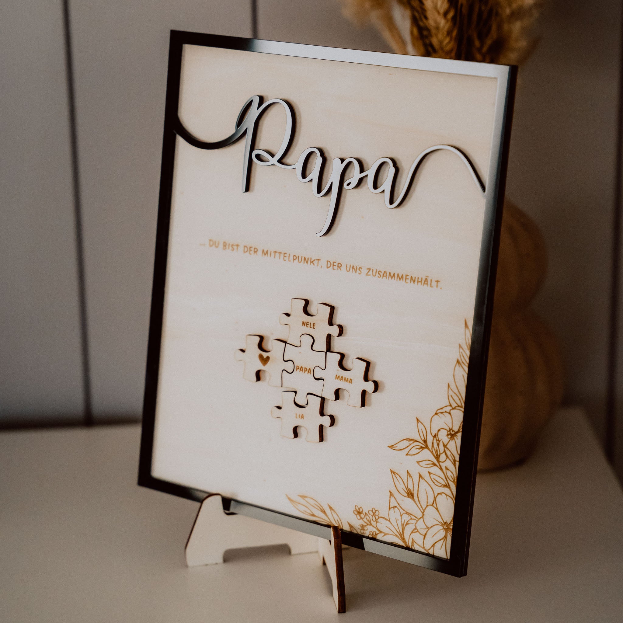 Du bist unser Mittelpunkt - Puzzle Dekoration