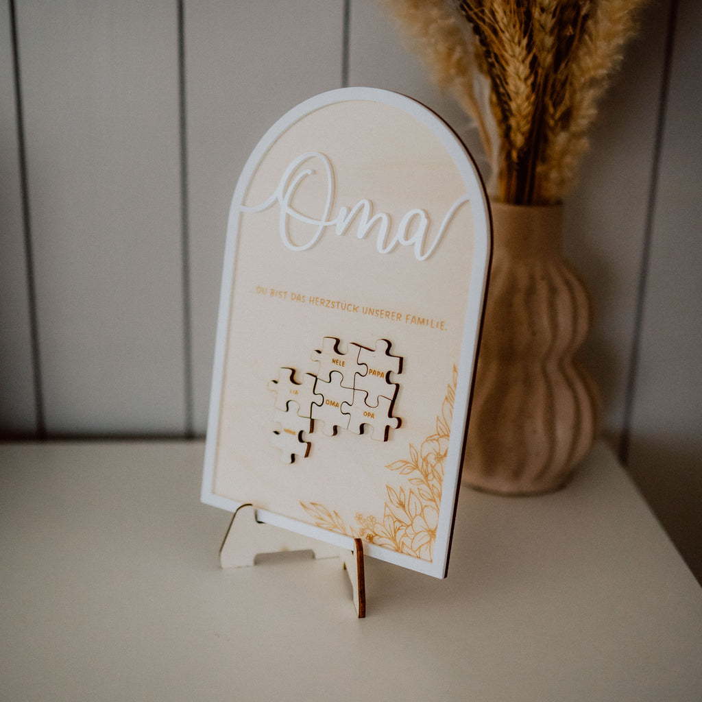 Du bist unser Mittelpunkt - Puzzle Dekoration