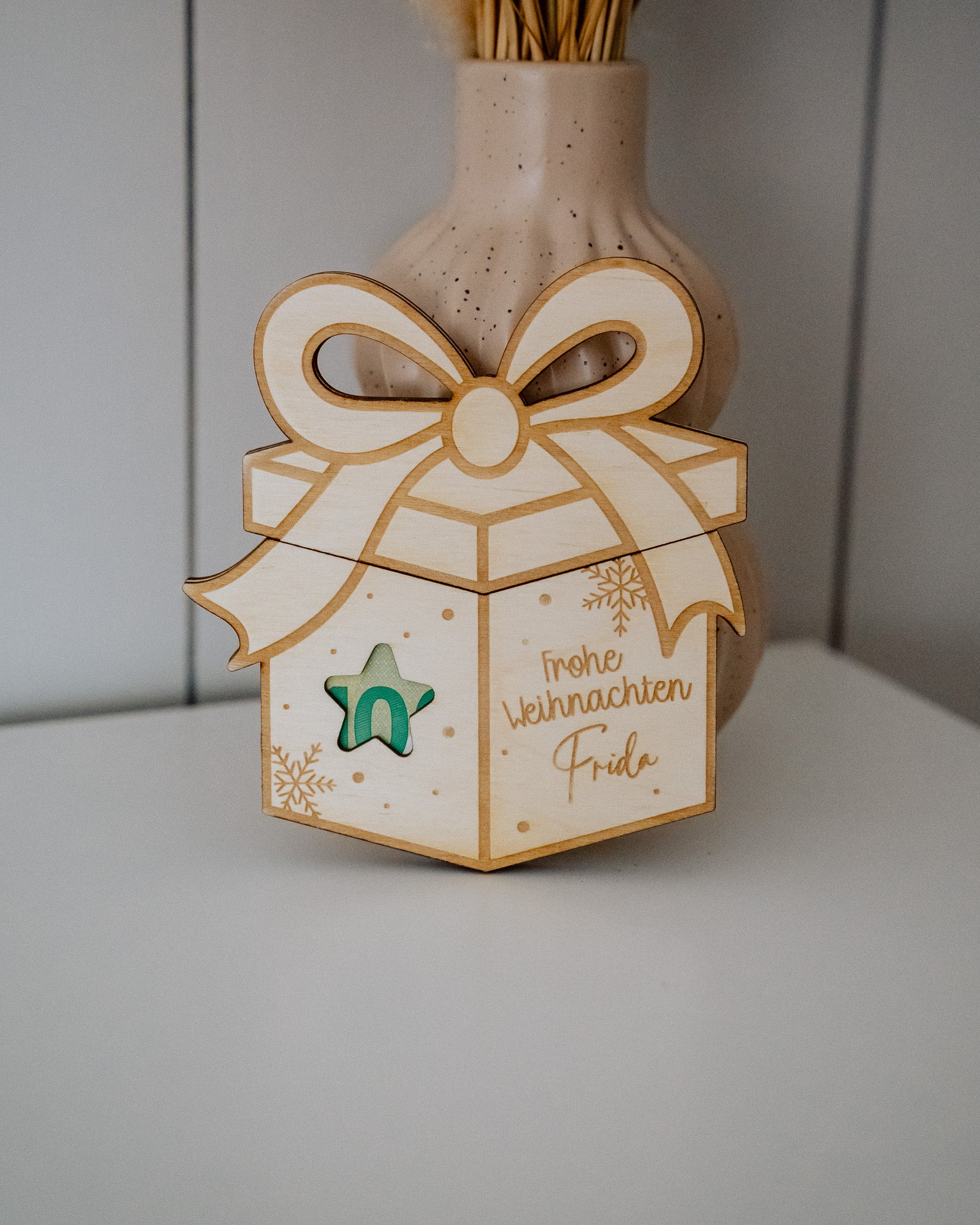 Geldgeschenk - "Frohe Weihnachten" mit persönlicher Nachricht