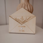 Geschenkumschlag aus Holz