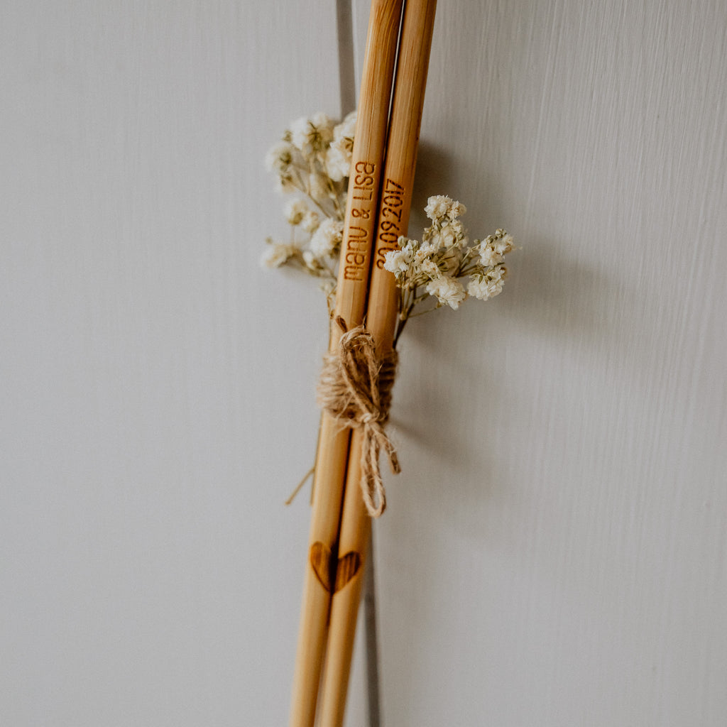 Sushi-Stäbchen aus Bambus - personalisiert