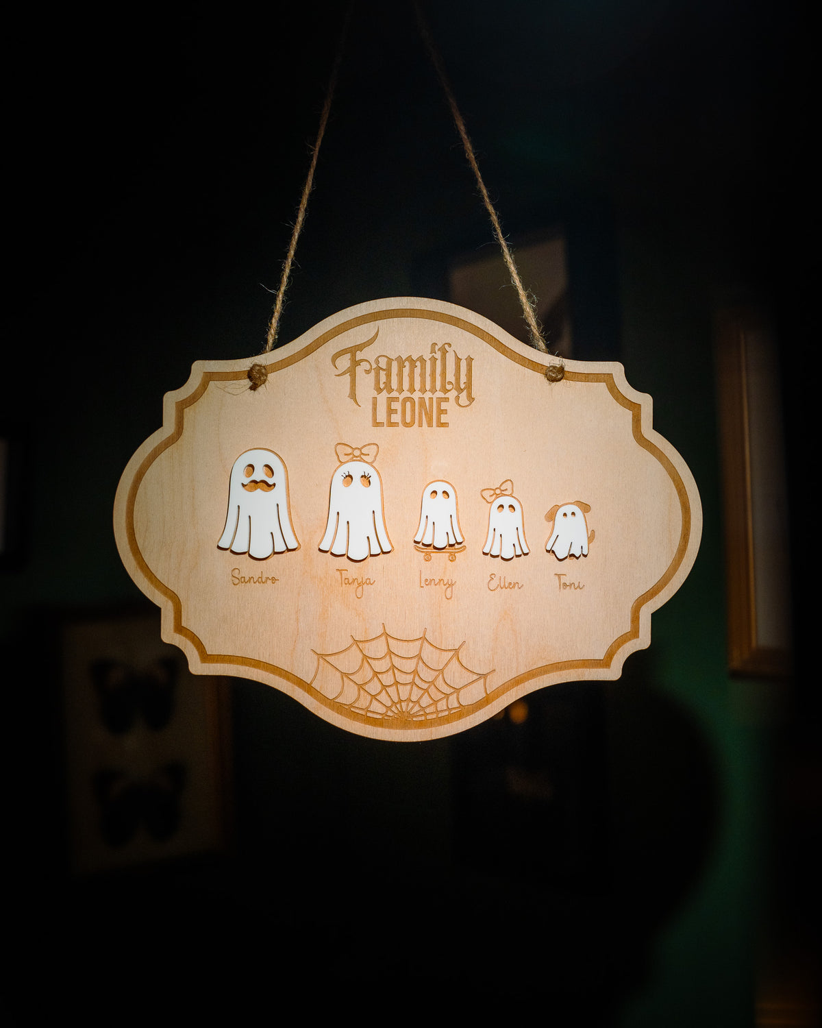 Geister-Familie – personalisierte Halloween-Deko