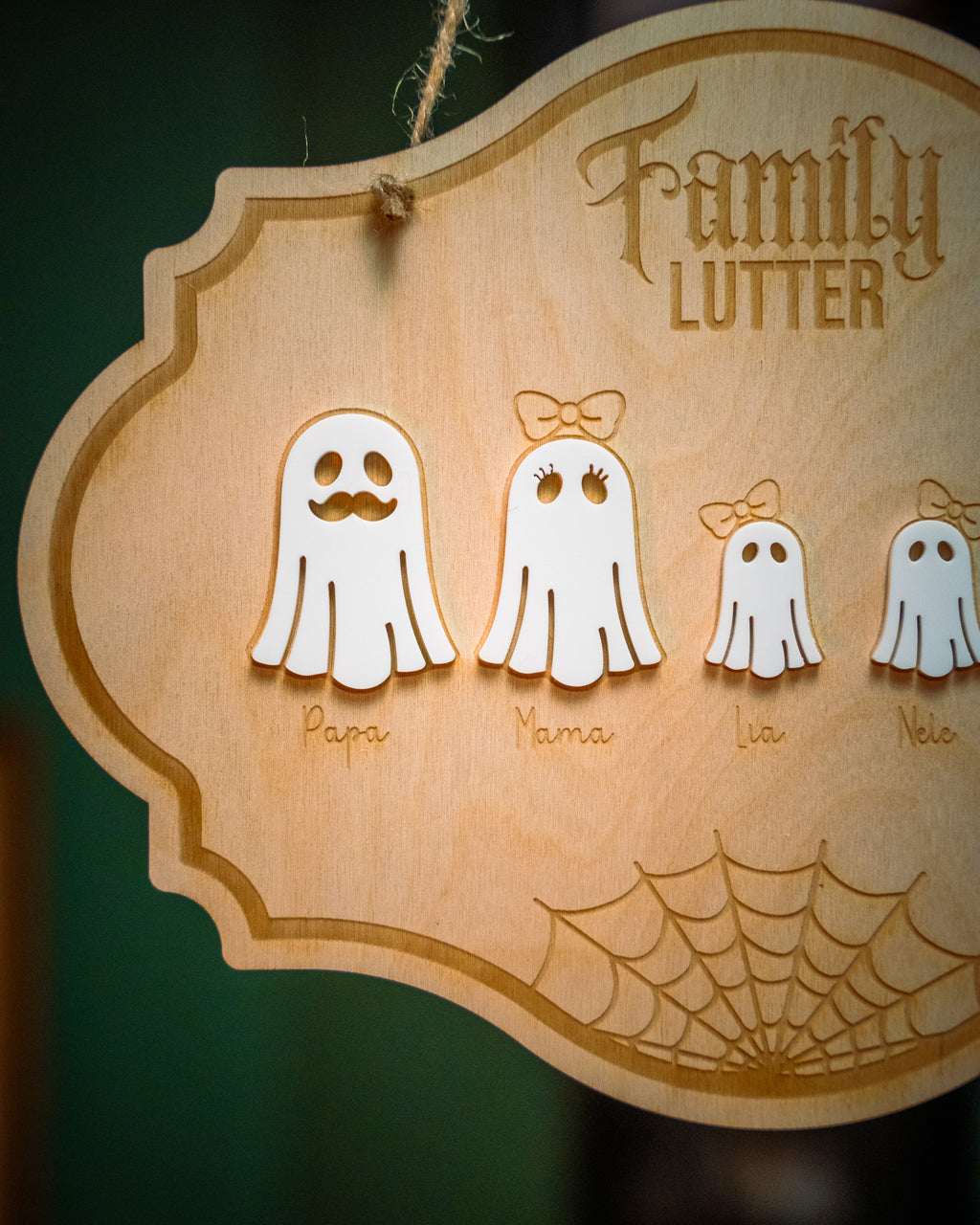 Geister-Familie – personalisierte Halloween-Deko