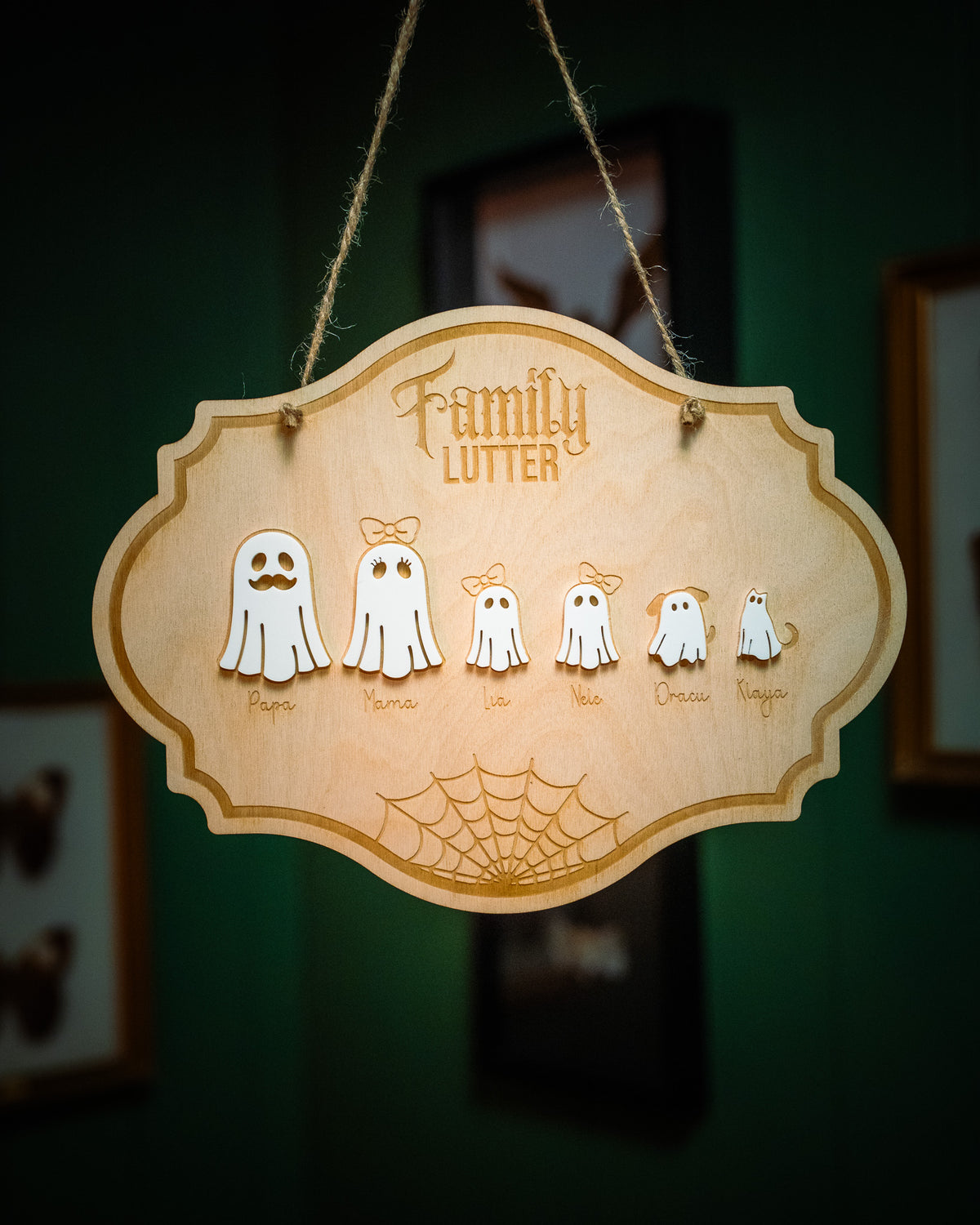 Geister-Familie – personalisierte Halloween-Deko