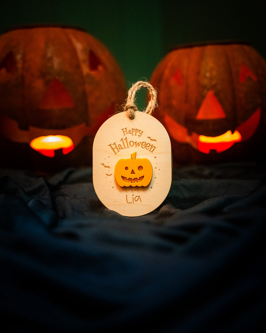 Halloween - Boo Basket Anhänger personalisiert