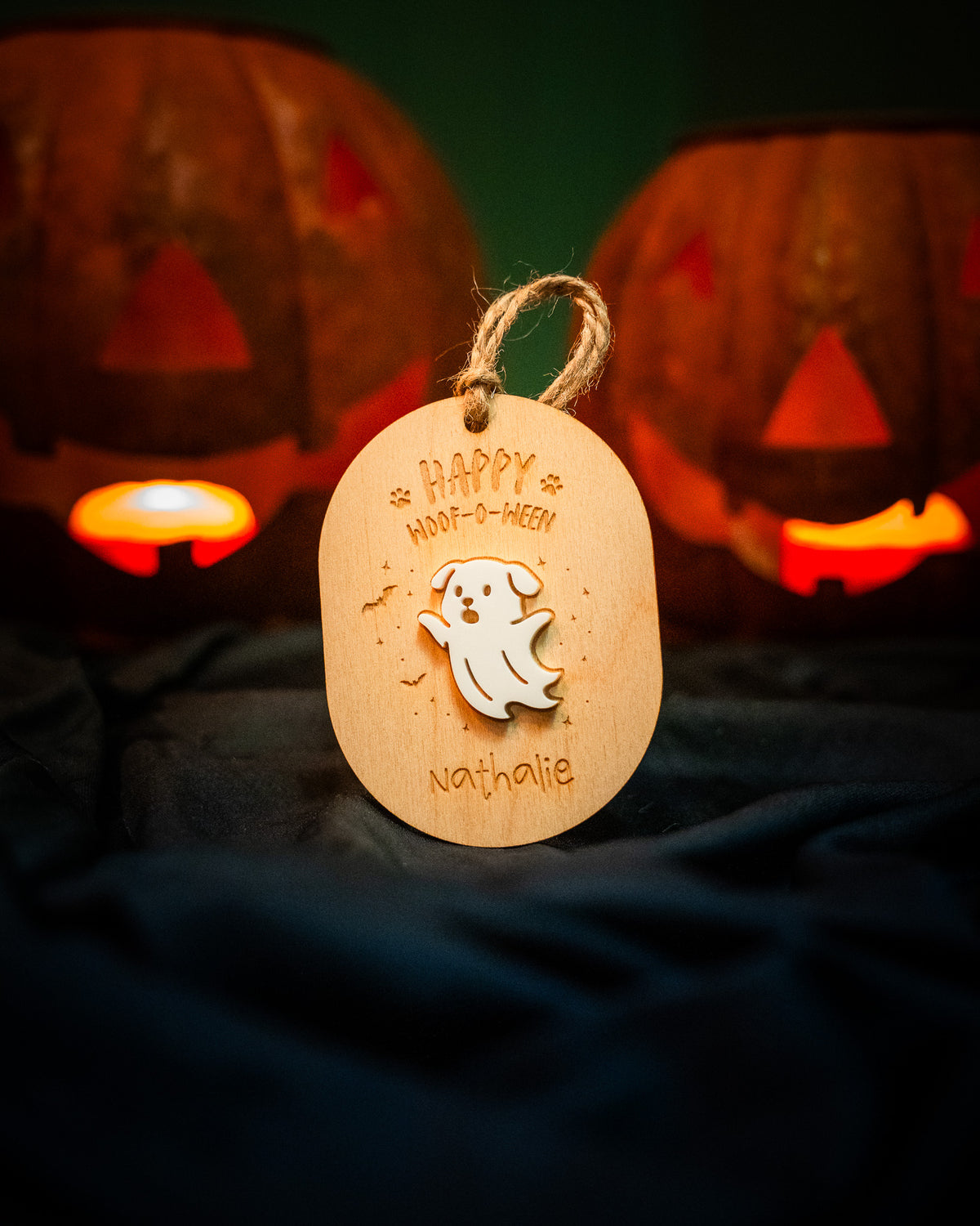 Halloween - Boo Basket Anhänger personalisiert