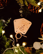 Geldgeschenk-Karte - "Weihnachten" aus Holz