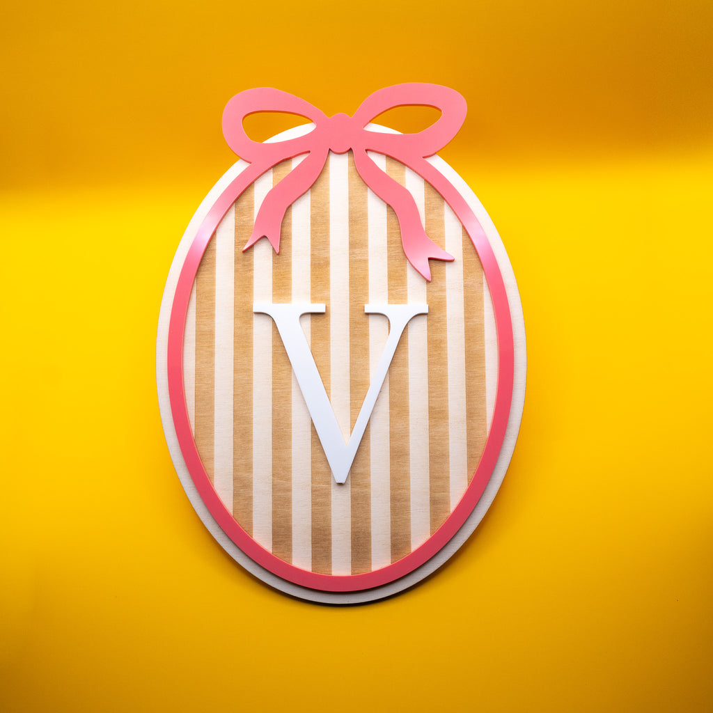 Wanddeko "Initiale" aus Holz & Acryl