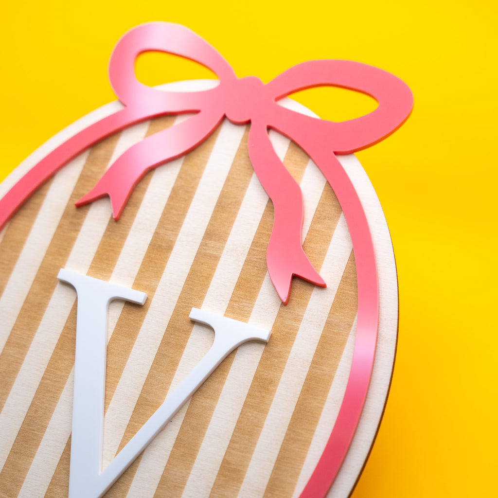 Wanddeko "Initiale" aus Holz & Acryl