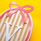 Wanddeko "Initiale" aus Holz & Acryl