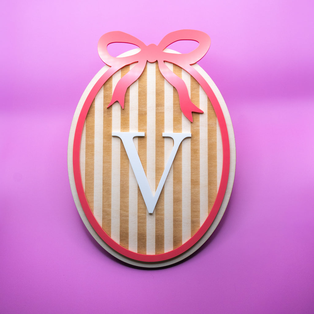 Wanddeko "Initiale" aus Holz & Acryl