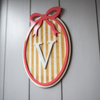 Wanddeko "Initiale" aus Holz & Acryl