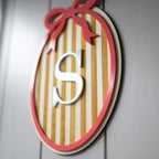 Wanddeko "Initiale" aus Holz & Acryl