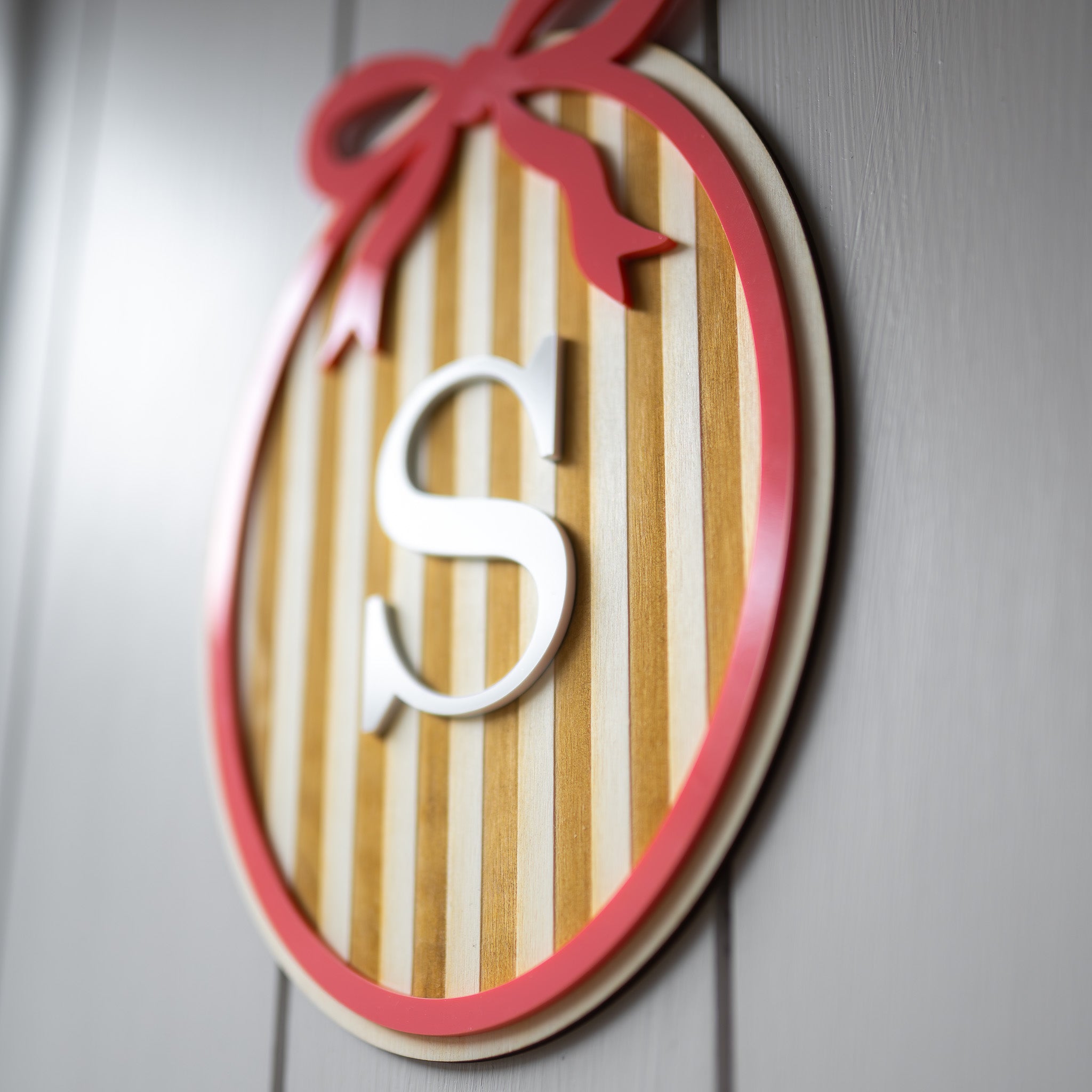 Wanddeko "Initiale" aus Holz & Acryl