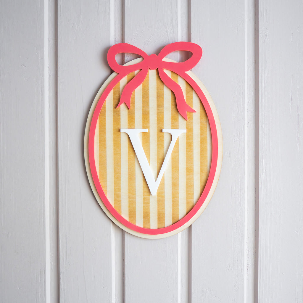 Wanddeko "Initiale" aus Holz & Acryl