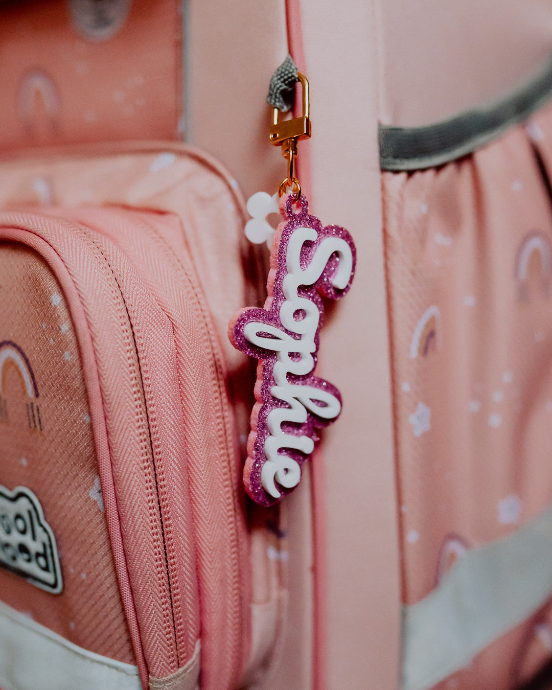 Personalisierter Namensanhänger für Schulranzen & Rucksäcke