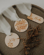 Platzkarte / Gastgeschenk - Holz