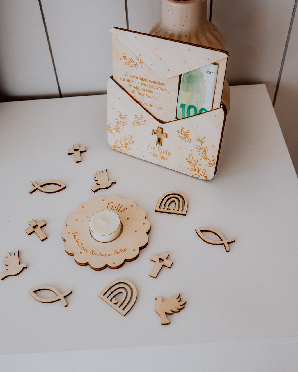 Geldgeschenk-Set - "Taufe, Kommunion, Konfirmation, Firmung"