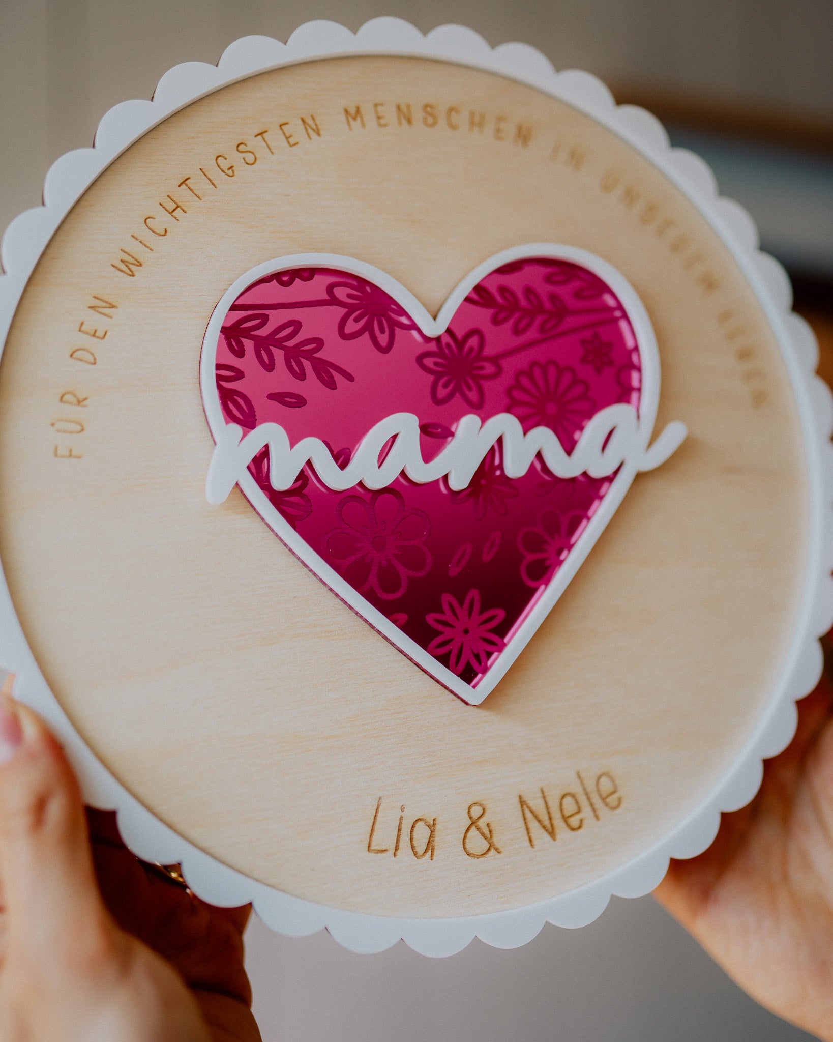 Für Mama - personalisiertes Herz