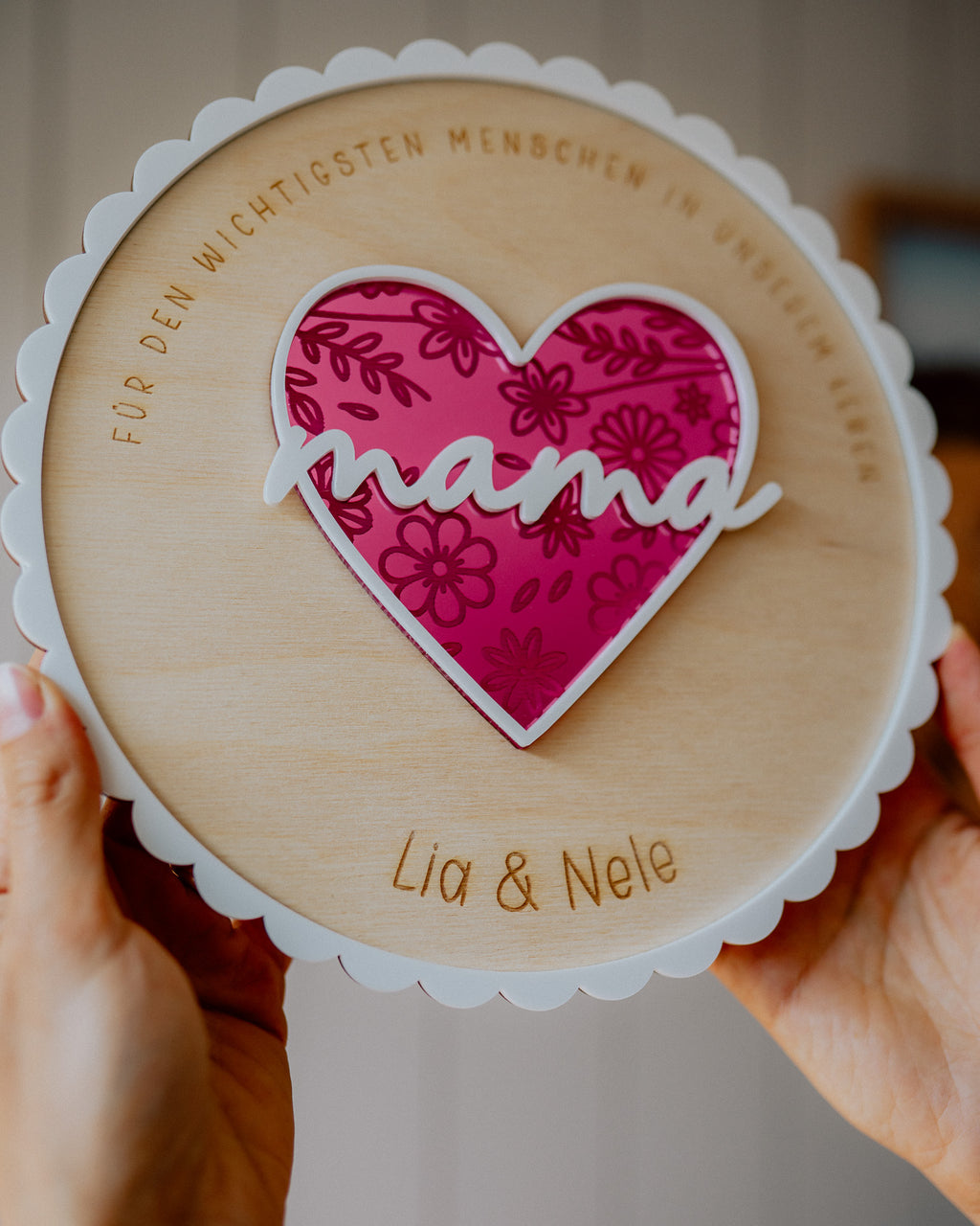 Für Mama - personalisiertes Herz
