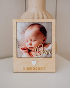 Personalisierter Holz-Bilderrahmen – Geschenk für Mama, Papa, Oma & Opa