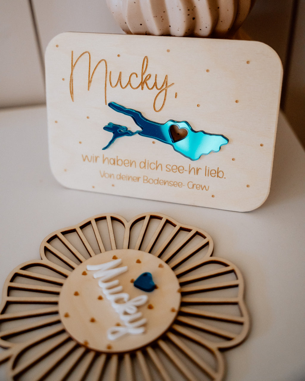Grußkarte "Bodensee" - mit Wunschname