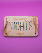 Geldgeschenk-Karte - NICHTS aus Holz
