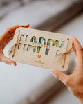 Geldgeschenk-Karte - "Happy Birthday" aus Holz