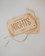Geldgeschenk-Karte - NICHTS aus Holz