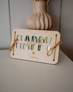 Geldgeschenk-Karte - "Happy Birthday" aus Holz