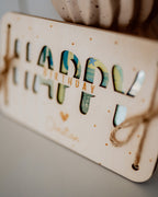Geldgeschenk-Karte - "Happy Birthday" aus Holz